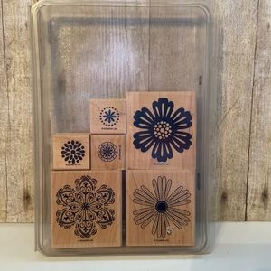 StampinUp wood block stamp set Mixed Bunch